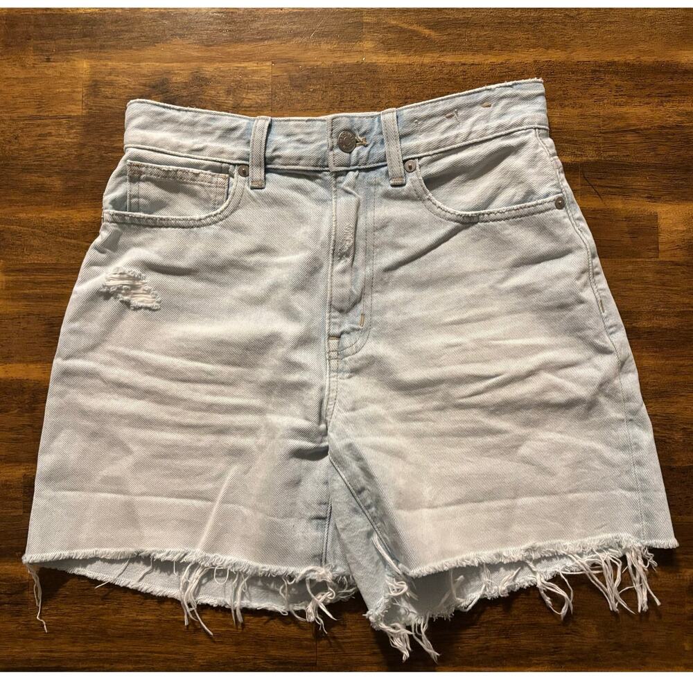Madewell Women’s 24 Curvy 90's Jean Short 5" Inseam Light Wash Denim High Rise